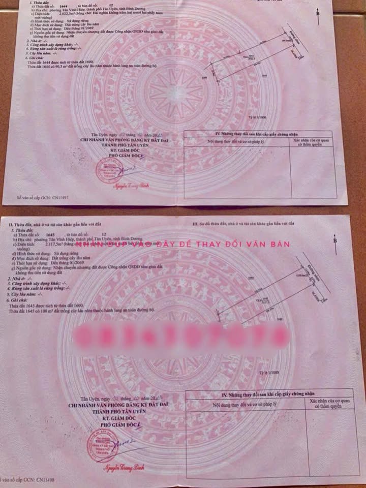 Đất nền Tân Vĩnh Hiệp, Tân Uyên 4139m² - Giá cực tốt chỉ 7 triệu/m²!