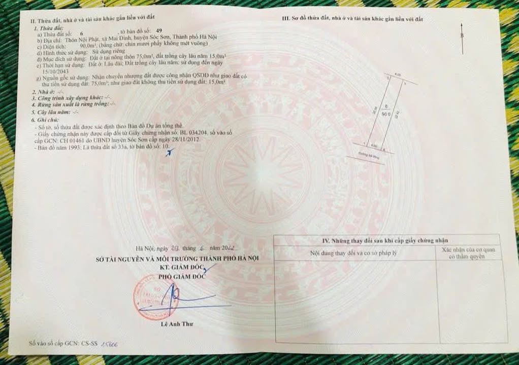 Đất kinh doanh 90m² Nội Phật, Sóc Sơn - Đường ô tô tránh, giá thỏa thuận!