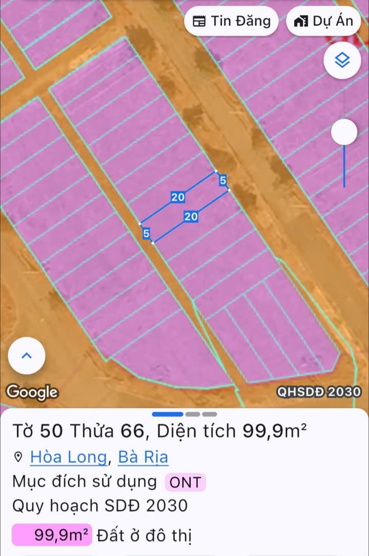 Đất nền Khu Lan Anh 5, Bà Rịa 100m² giá 1.06 tỷ - Cơ hội đầu tư hấp dẫn!