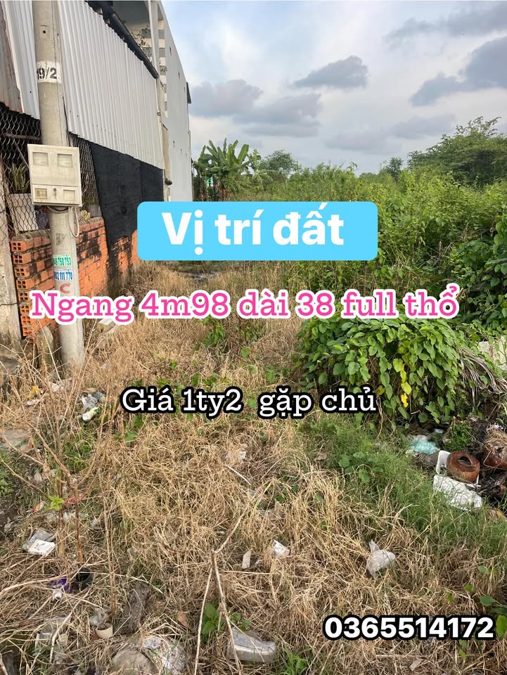 Đất nền 190m² Tỉnh lộ 873B, xã Tân Tây, Gò Công Đông - Khu buôn bán sầm uất