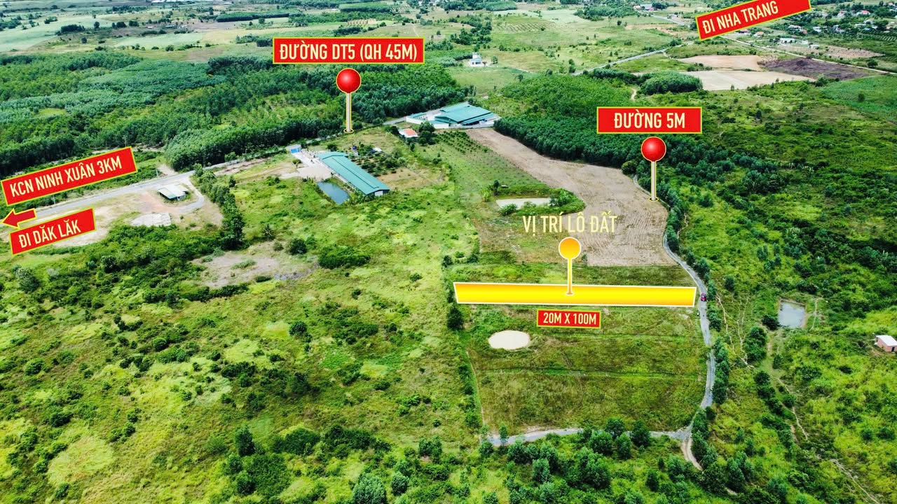 Đất nền Ninh Tân Ninh Hòa 2000m² giá 700 triệu - Đầu tư sinh lời ngay!