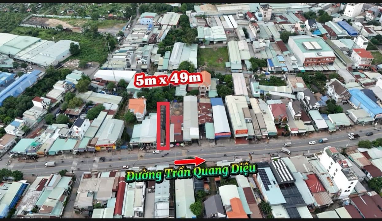 Đất mặt tiền Trần Quang Diệu, Thuận An 245m² giá chỉ 7.8 tỷ - Cơ hội đầu tư tuyệt vời!