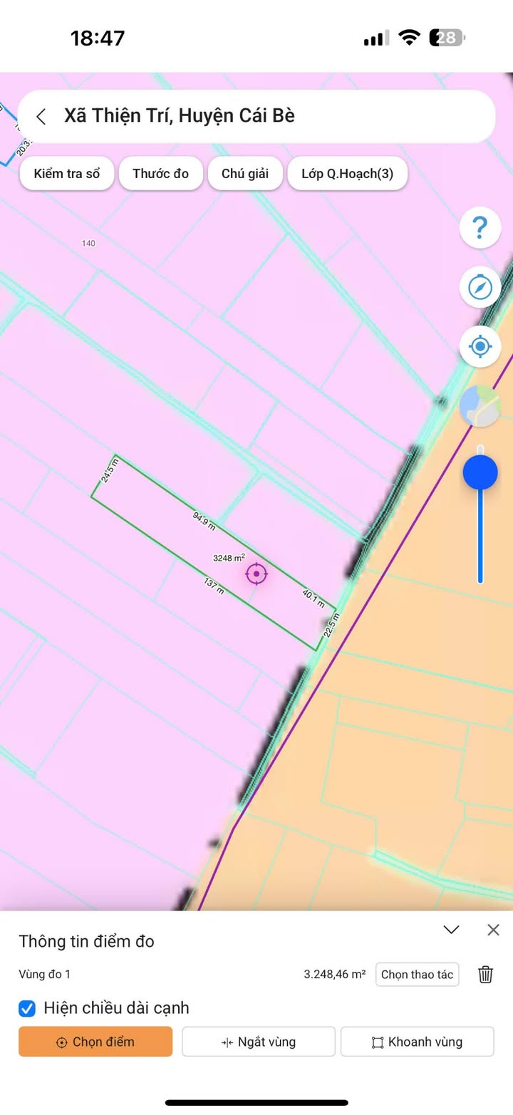 Đất vườn 3 công 4 tại xã Thiện Trí, Cái Bè - Giá chỉ 1.36 tỷ!