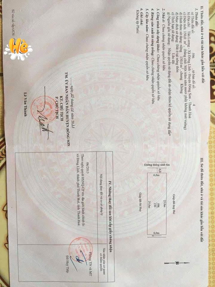 Đất đẹp phường Đông Tiến, TP Thanh Hóa 150m² giá 1 tỷ - Tiềm năng phát triển cao!