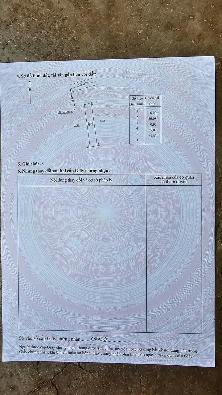 Đất mặt tiền Quốc lộ 29, xã Sơn Thành Đông, diện tích 216m² - Cơ hội đầu tư tuyệt vời!