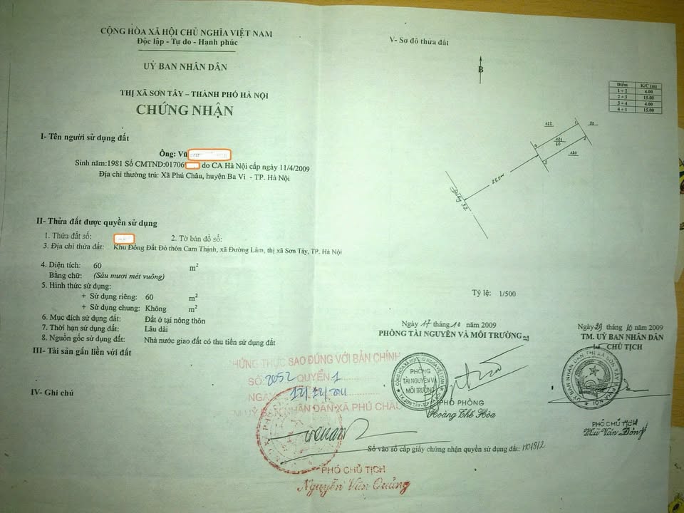 Đất nền mặt đường Quốc lộ 32, phường Sơn Tây, Hà Nội, 60m² - Giá tốt không quy hoạch!