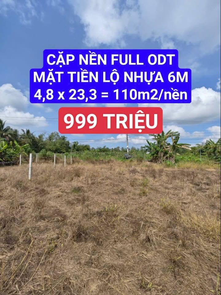 Đất nền mặt tiền Nguyễn Viết Xuân, Bình Thủy, Cần Thơ - 74m² chỉ 999 triệu - Đầu tư sinh lời!