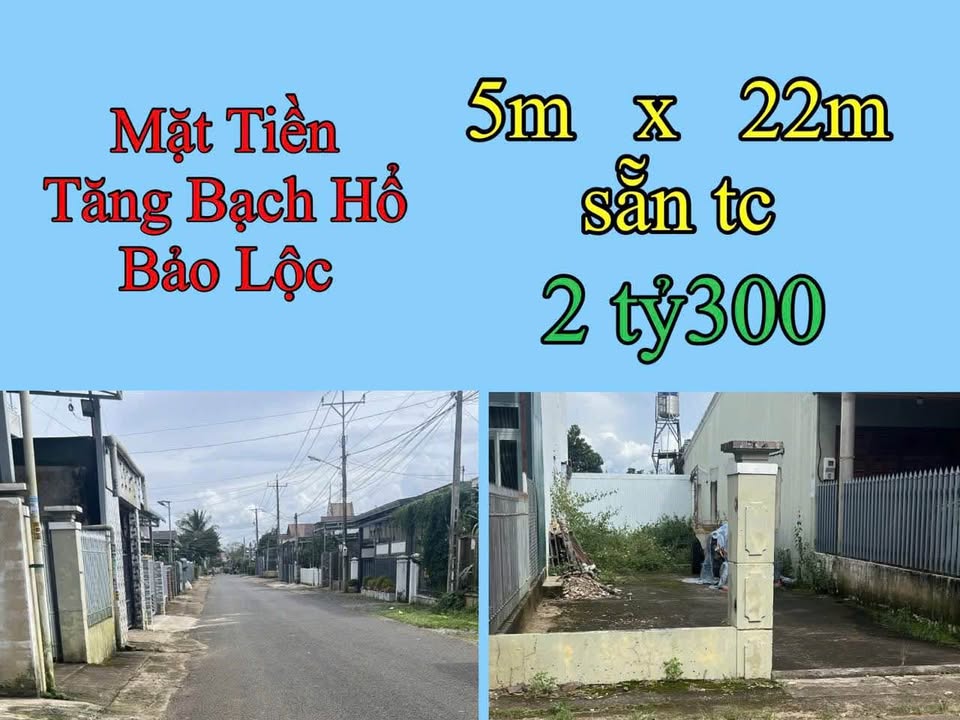 Đất thổ cư mặt tiền Tăng Bạt Hổ, Lộc Phát 110m² giá 2.3 tỷ - Cách trung tâm chỉ 200m!