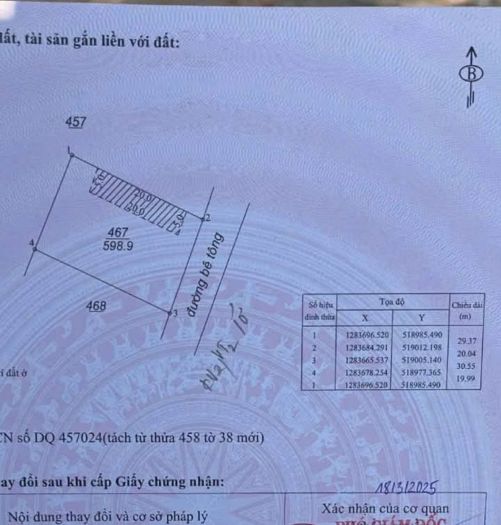 Đất thổ cư Lộc Đức 600m² giá 1.2 tỷ - Mặt tiền đường Tiếng Dương