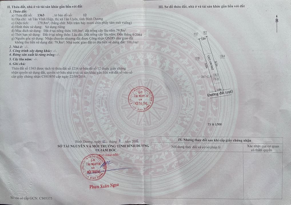 Đất nền phường Tân Vĩnh Hiệp 180m² giá 1.95 tỷ - Đầu tư sinh lời ngay!