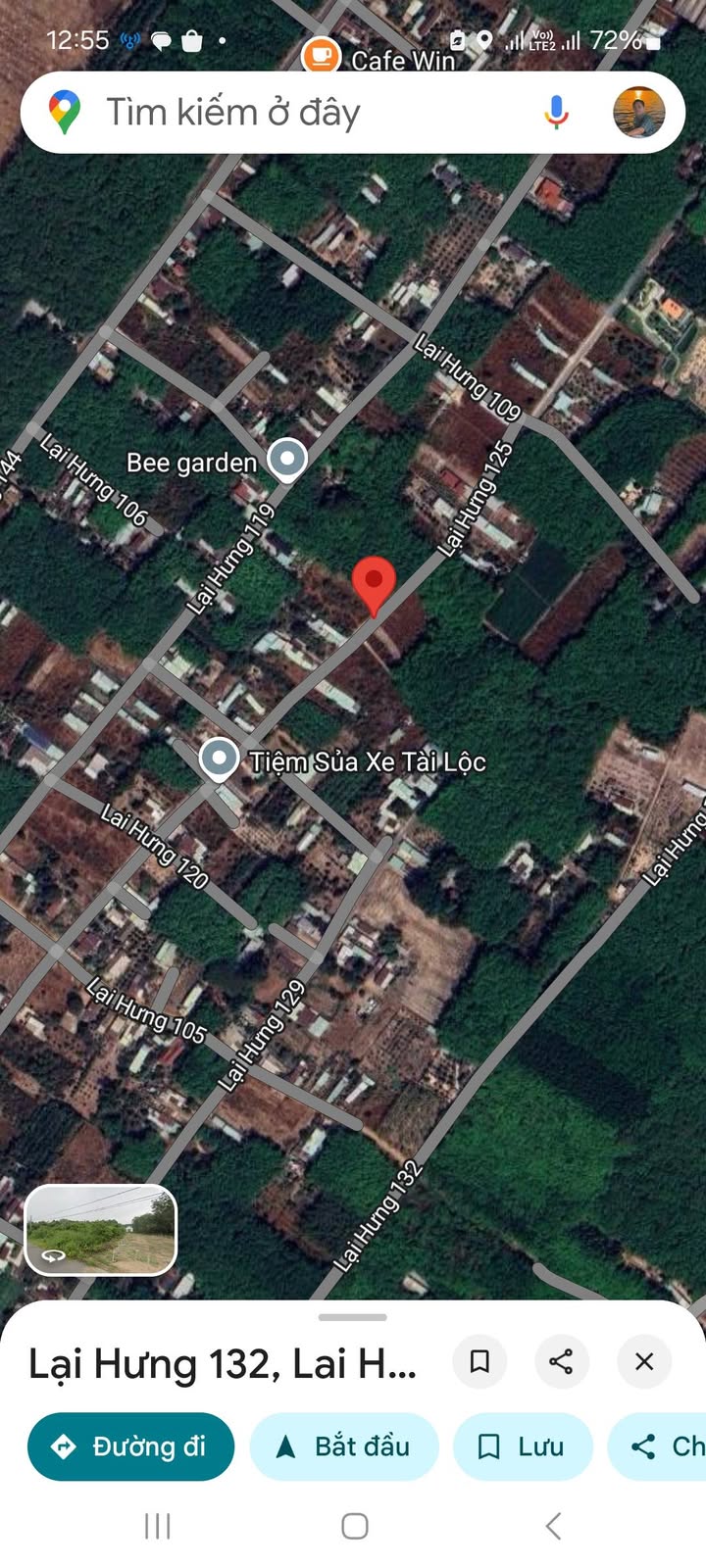 Đất thổ cư Lai Hưng 125, Bàu Bàng 175m² giá chỉ 1 tỷ - Cơ hội đầu tư tuyệt vời!