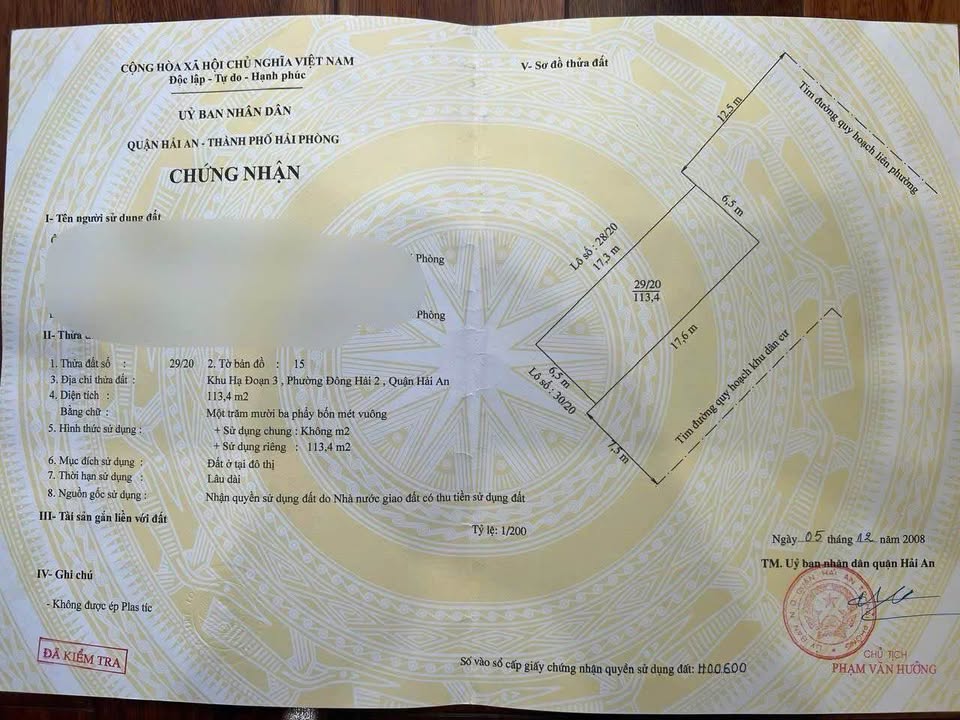 Đất nền góc Hạ Đoạn 3, 65m² giá chỉ 33 triệu - Phù hợp xây nhà villa sân cổng!