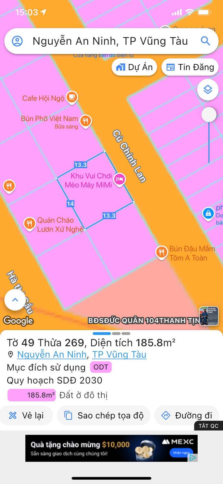 Bán đất Biệt thự KĐT Chí Linh, P. Tam Thắng 186m² - Hướng Đông Bắc, giá 20.5 tỷ - Thương lượng ngay!