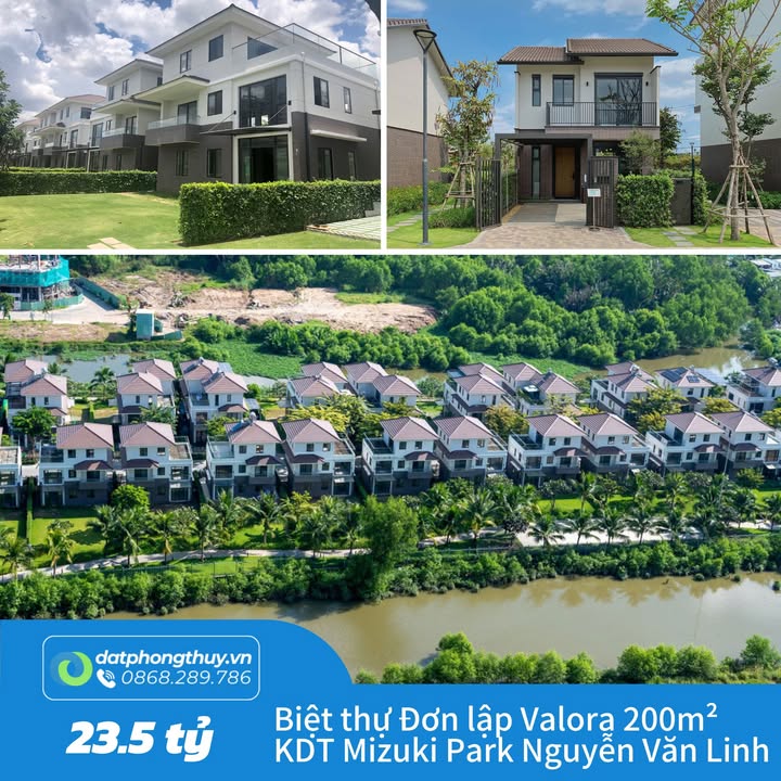Biệt thự Valora Island, Bình Hưng 200m² giá 23.5 tỷ - An cư lý tưởng giữa thiên nhiên!