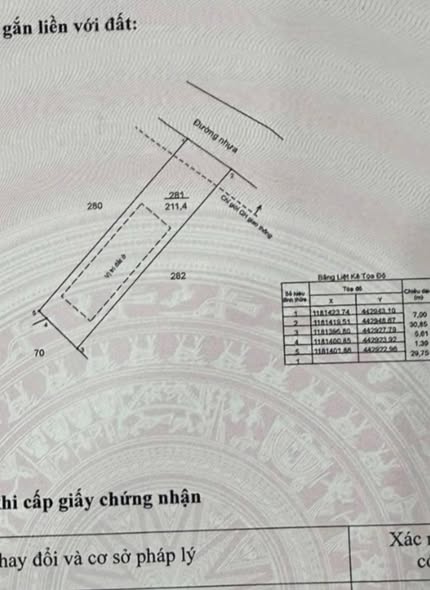 Đất thổ cư Bàu Chinh, Châu Đức 290m² giá 655 triệu - Đường rộng 5m, gần ủy ban xã!