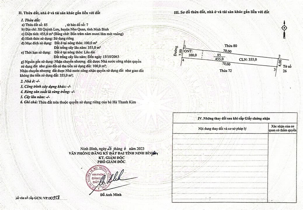 Đất nền Quỳnh Lưu 455m² giá 1.2 tỷ - Sổ đỏ chính chủ, đầu tư tiềm năng!