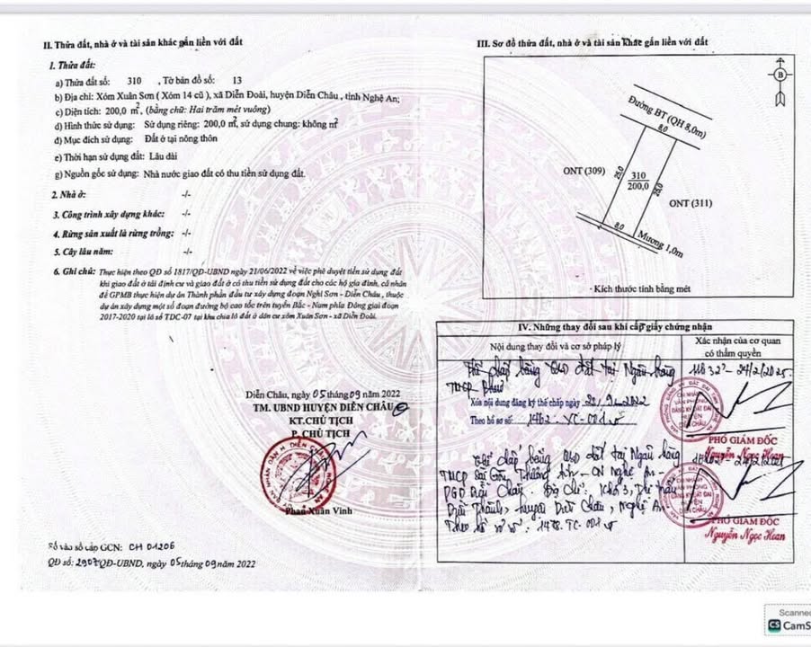 Đất nền tái định cư Diễn Đoài, Diễn Châu 200m² giá 2 tỷ - Cơ hội đầu tư tuyệt vời!