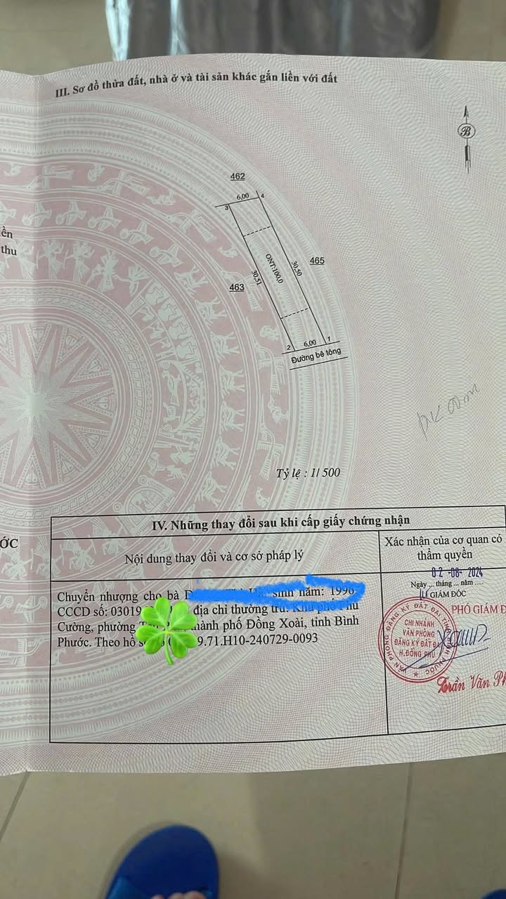 Đất thổ cư Đồng Tiến, Đồng Phú 180m² chỉ 400 triệu - Cơ hội đầu tư hấp dẫn!