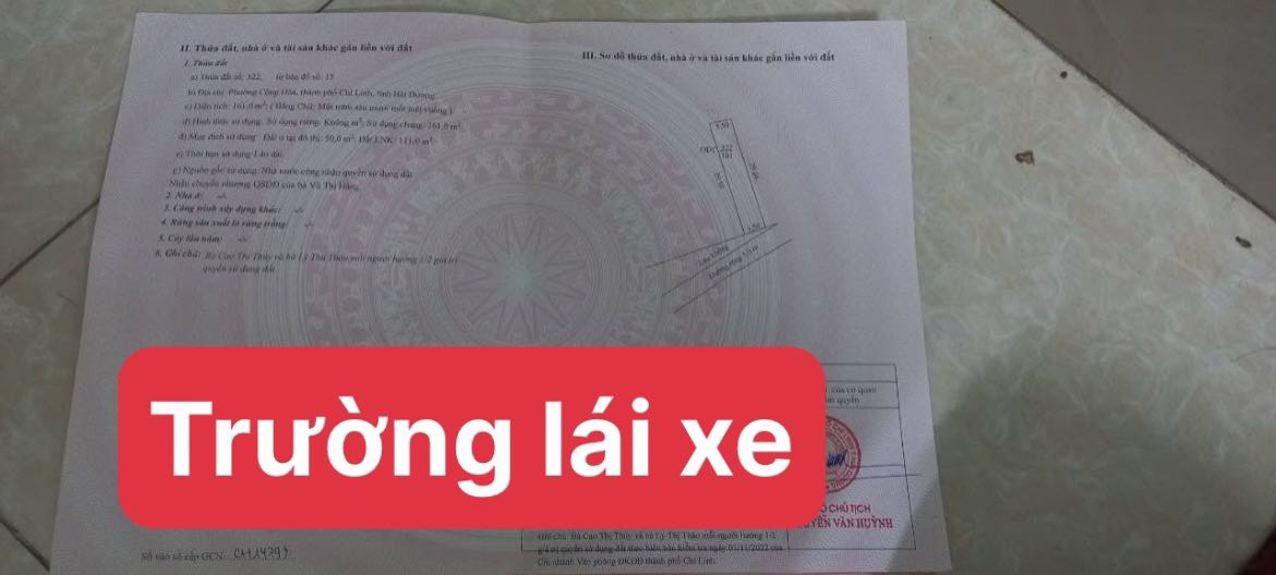 Đất nền Cộng Hòa, Chí Linh 450m² giá 1 tỷ - Đầu tư sinh lời ngay!