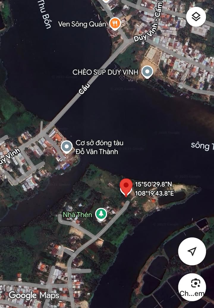 Đất nền Duy Vinh 168m² giá đầu tư - View sông trực diện!