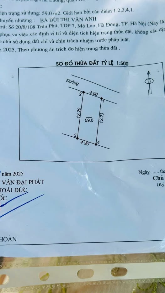 Đất nền Phú Lãm, Hà Đông, 59m² giá 1 tỷ - Sát trường Đại học Đại Nam!