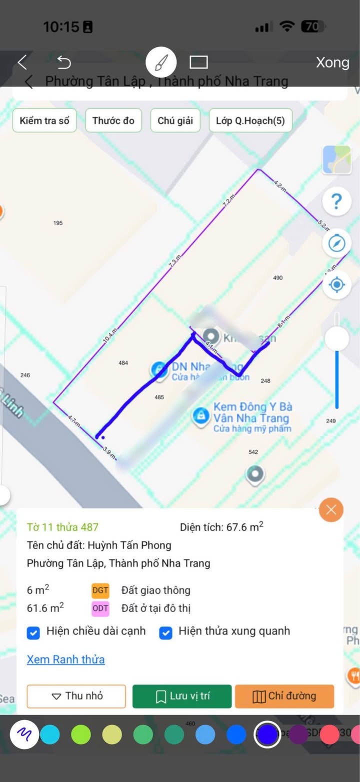 Đất mặt tiền đường Mê Linh, Nha Trang 237m² giá 30.9 tỷ - Cơ hội đầu tư tuyệt vời!
