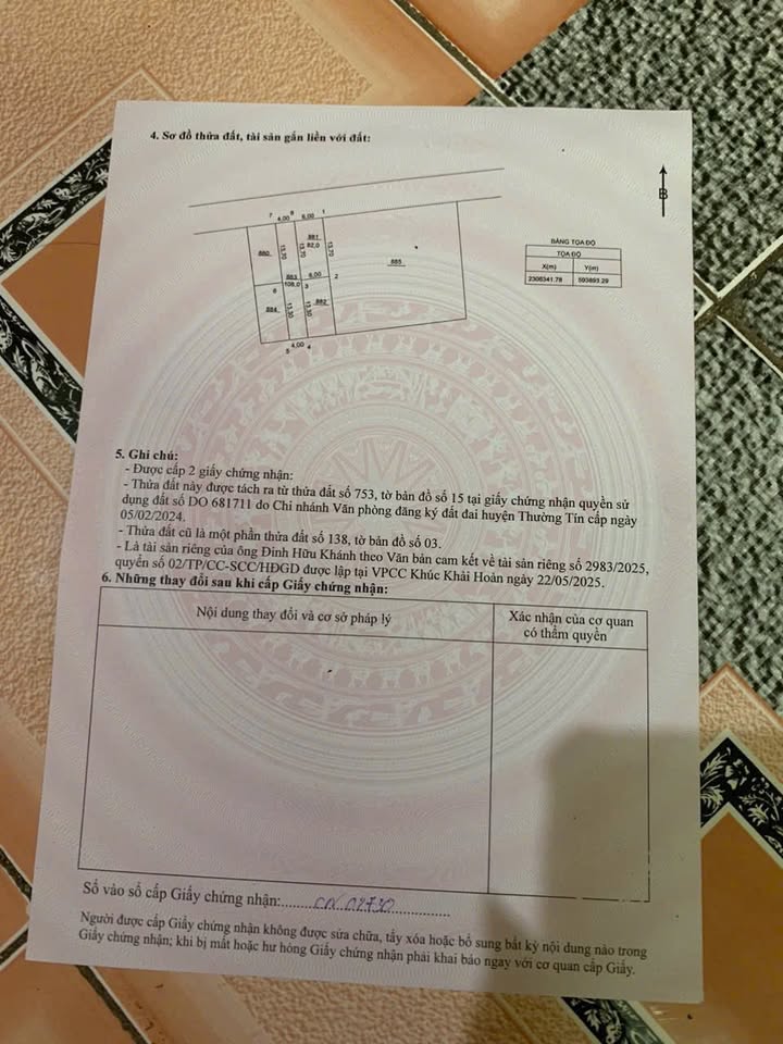 Đất nền xóm 2 Chợ Chương Dương 80m² giá chỉ 5 triệu/m² - Đầu tư sinh lời ngay!