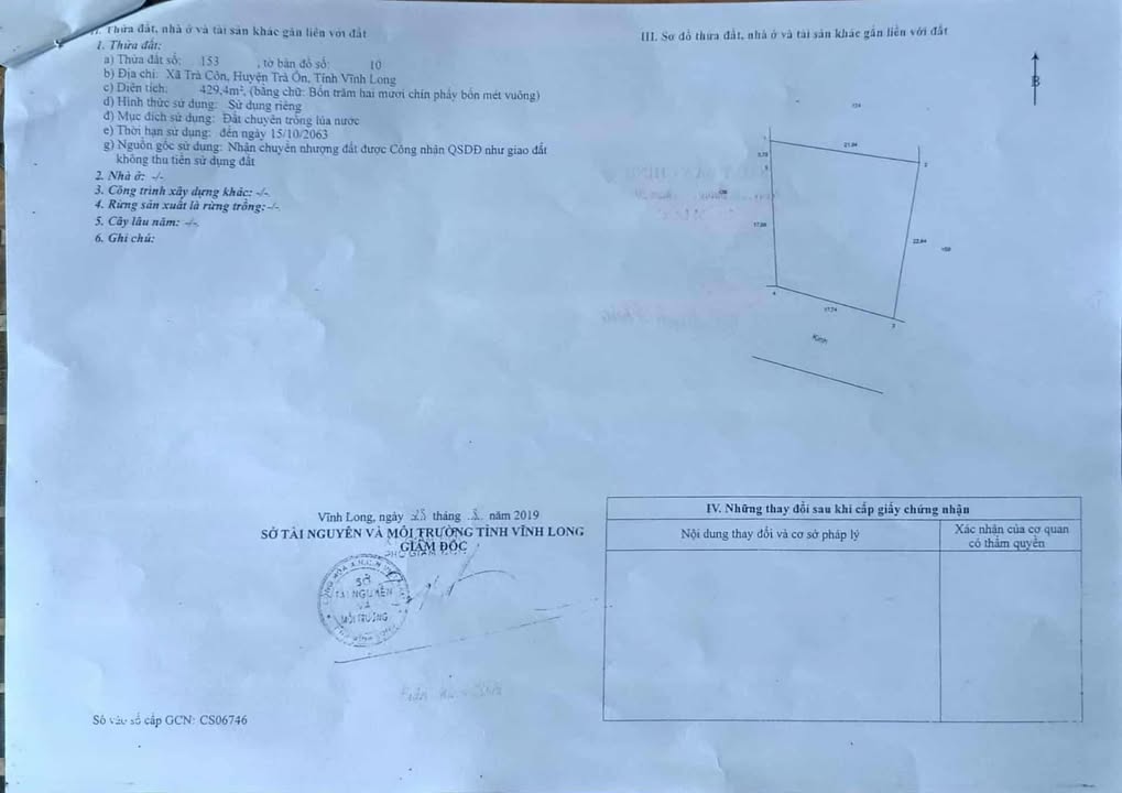 Đất mặt tiền 2800m² xã Trà Côn Vĩnh Long giá chỉ 450 triệu - Cơ hội đầu tư hấp dẫn!