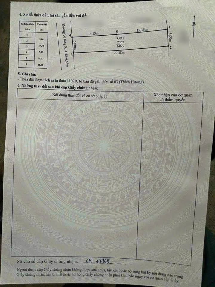 Đất nền phường Thiên Hương, Dương Kinh 147m² giá 2 tỷ - Vị trí đắc địa, ô tô vào tận nơi!