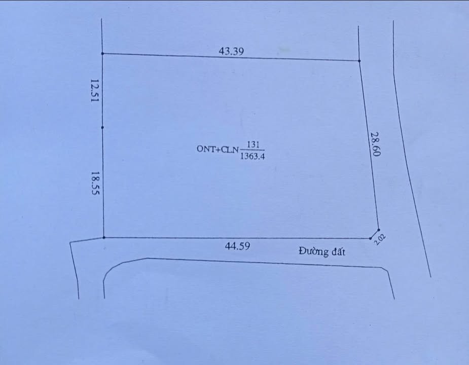 Đất nền phân lô tại phường Chũ, Lục Ngạn 1363m² - Cơ hội đầu tư sinh lời!