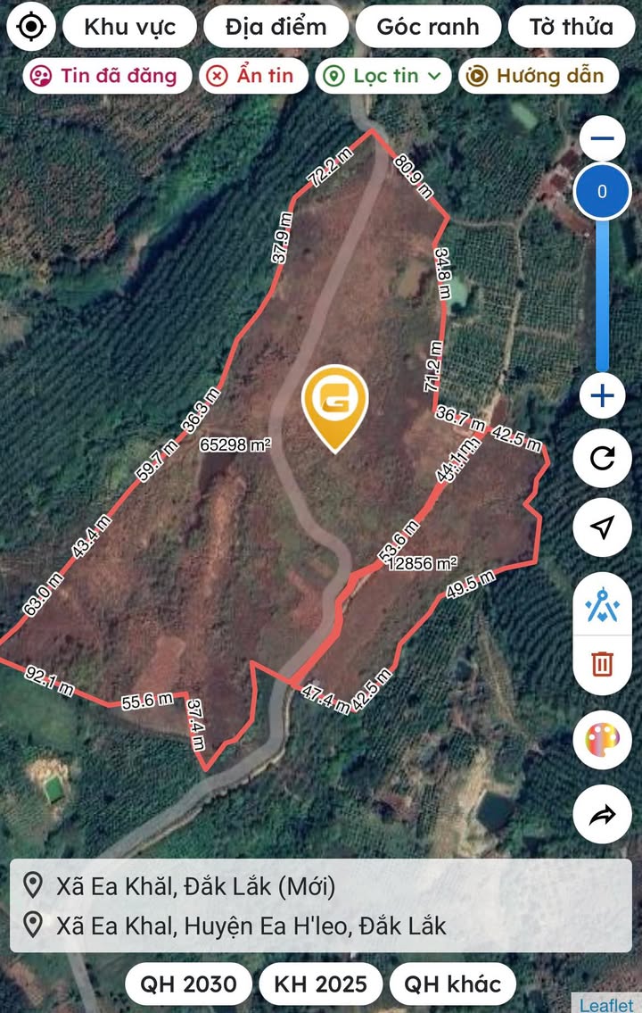 Đất Farm 7,8ha tại Ea Khal, Đắk Lắk giá chỉ 4.68 tỷ - Cơ hội đầu tư tuyệt vời!