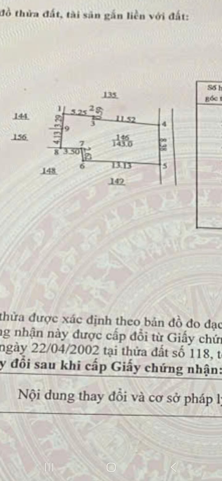 Đất thổ cư Quang Lãng, Phú Xuyên 143m² - Giá chỉ 1.859 tỷ, cơ hội đầu tư tốt!