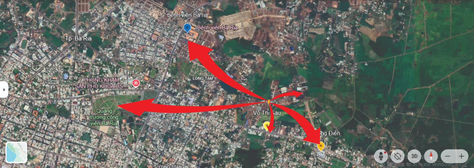 Đất thổ cư chính chủ Phường Tam Long, TP. Bà Rịa 390m² giá 3 tỷ - Khu dân cư an ninh!