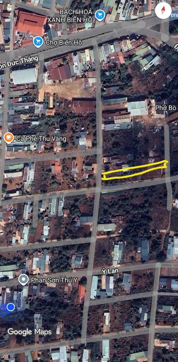 Đất thổ cư hẻm 398 Tôn Đức Thắng, Biển Hồ 240m² - Giá thỏa thuận, vị trí thuận lợi!