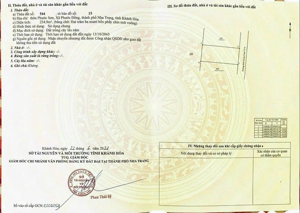 Đất nền Phước Sơn, Nha Trang 235m² giá 850 triệu - Đầu tư lý tưởng!