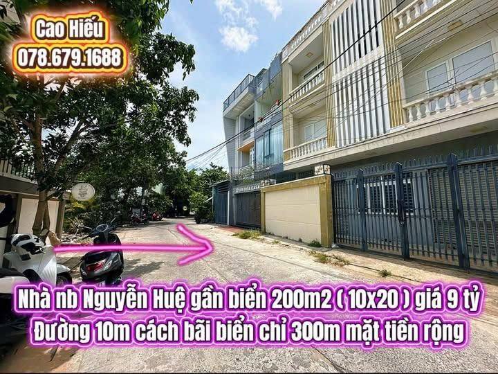 Nhà riêng đường Nguyễn Huệ, Tuy Hòa 200m² giá 9 tỷ - Cách biển chỉ 300m!