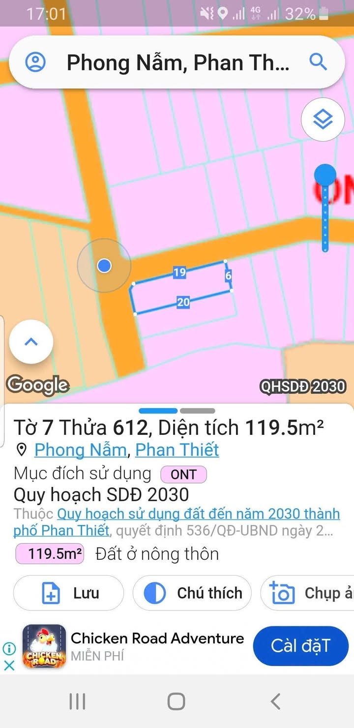 Đất nền Phong Nẫm 120m² giá chỉ 750 triệu - Cơ hội đầu tư hấp dẫn!