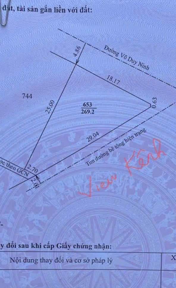 Đất 2 mặt tiền Võ Duy Ninh, phường Thanh Thủy, TP Huế 269m² - Cơ hội đầu tư hấp dẫn!