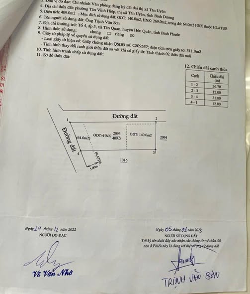 Đất mặt tiền Tân Vĩnh Hiệp 432m² giá đầu tư - Cơ hội hiếm có!