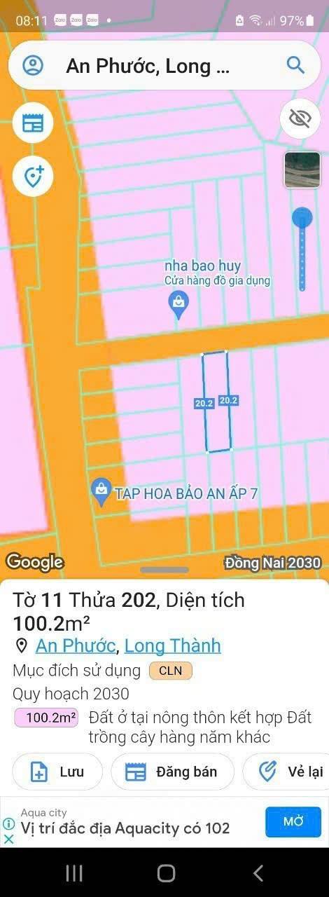 Đất nền An Phước Biên Hòa 100m² giá chỉ 1 tỷ - Sổ riêng, xây dựng tự do!