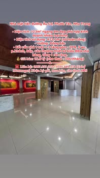 Nhà mặt tiền đường Âu Cơ Nha Trang 123m² giá 15.5 tỷ - Cơ hội kinh doanh tuyệt vời!