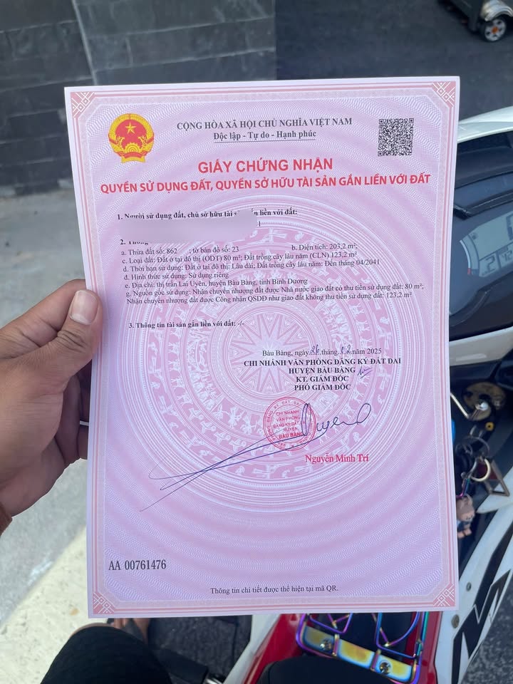 Đất nền mặt tiền đường Lai Uyên 61, Bàu Bàng 203m² giá 1 tỷ - Cơ hội đầu tư hấp dẫn!