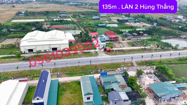 Đất nền KDC Hùng Thắng Bình Giang 135m² giá 2 tỷ - Lô duy nhất còn lại!