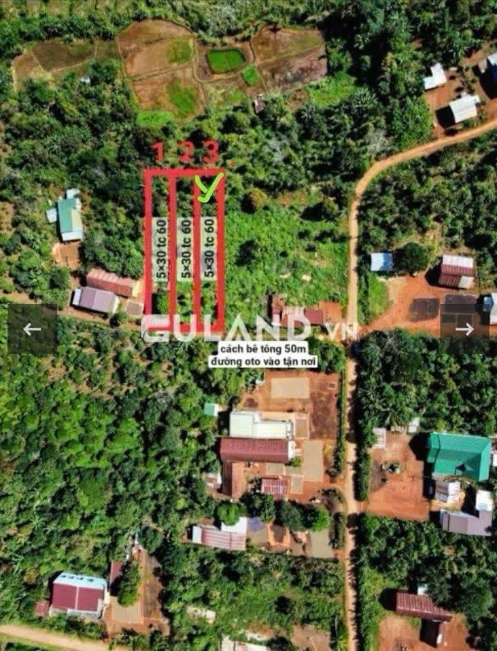 Đất thổ cư 60m² tại TT Cư Pơng 164m² giá chỉ 290 triệu - Cơ hội đầu tư không thể bỏ lỡ!