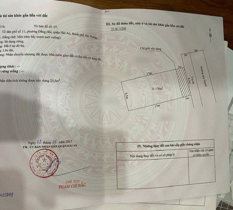 Đất lô 11 đường Lê Hồng Phong, Hải Phòng 170m² giá 19.55 tỷ - Diện tích rộng, vị trí đắc địa!