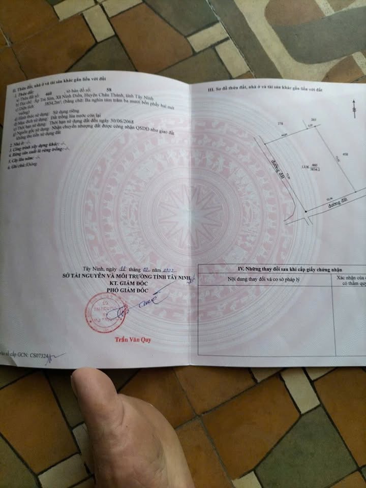 Đất nông nghiệp 3000m² tại Ninh Điền, Tây Ninh - Giá chỉ 780 triệu!