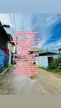 Đất nền hẻm 546 Lý Thái Tổ, Pleiku 105m² giá 1.2 tỷ - Đầu tư sinh lời tuyệt vời!