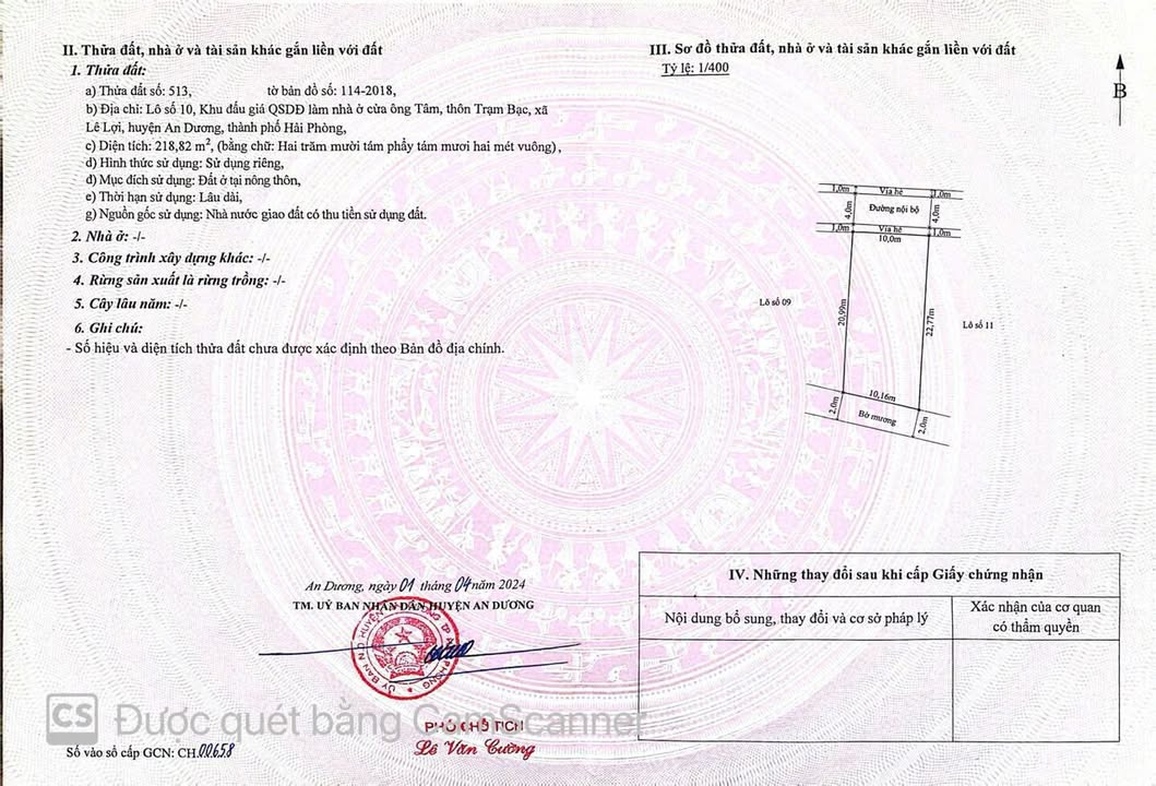 Đất đấu giá 200m² tại Trạm Bạc - Lê Lợi giá chỉ 4 tỷ - Đầu tư sinh lời cao!