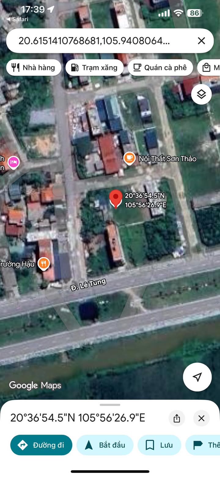 Đất nền Tiên Nội 100m² giá thỏa thuận - Hướng Bắc, mặt tiền 5.56m