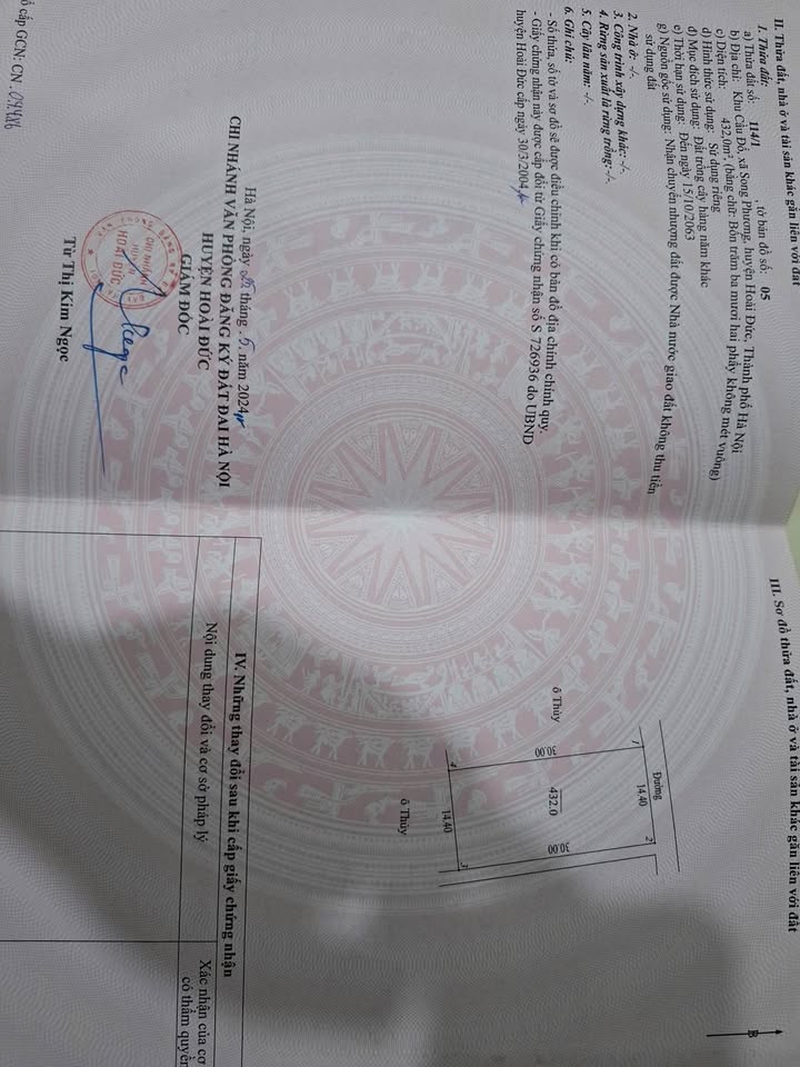 Đất vườn 576m² Song Phương - Hoài Đức, giá chỉ 3 tỷ - Cơ hội đầu tư tuyệt vời!